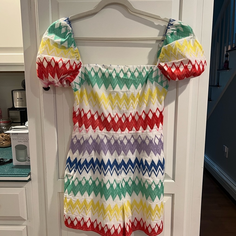 Colorful Zigzag Patterned romper